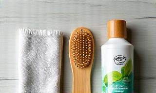 Kit per la cura e pulizia del cane spazzola e shampoo naturali